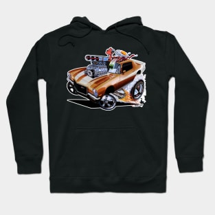 FULL BLOWN 1971 brown Camaro Z/28 Hoodie